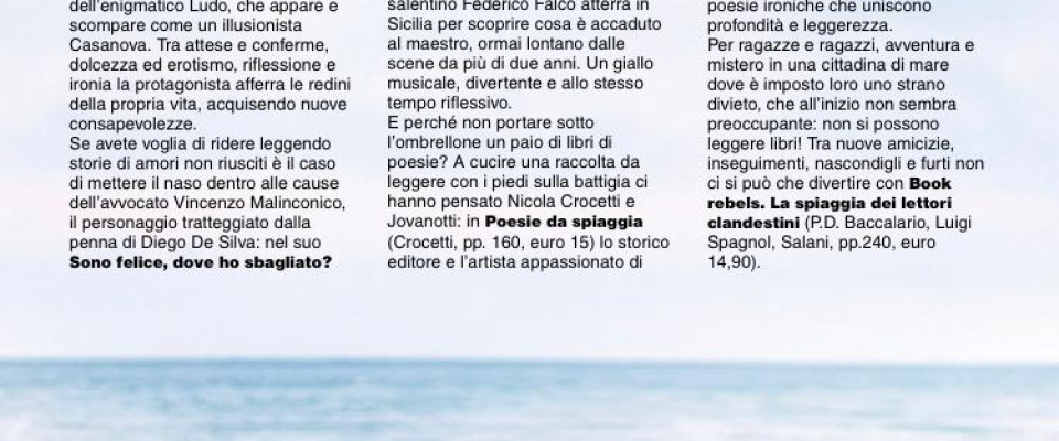 La Scomparsa è libro d'A-Mare per Next suplemento del Corriere di Romagna